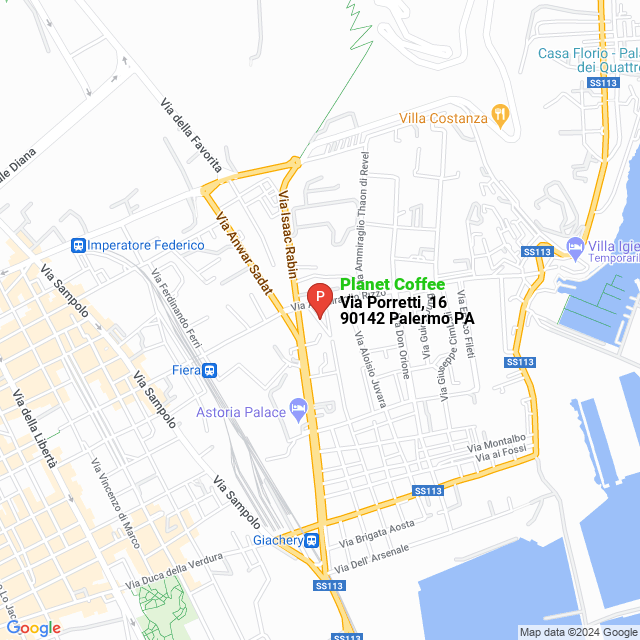 apri la mappa di Planet Coffee