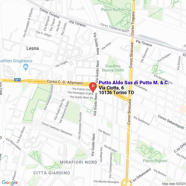 apri la mappa di Putto Aldo Sas di Putto M. & C.