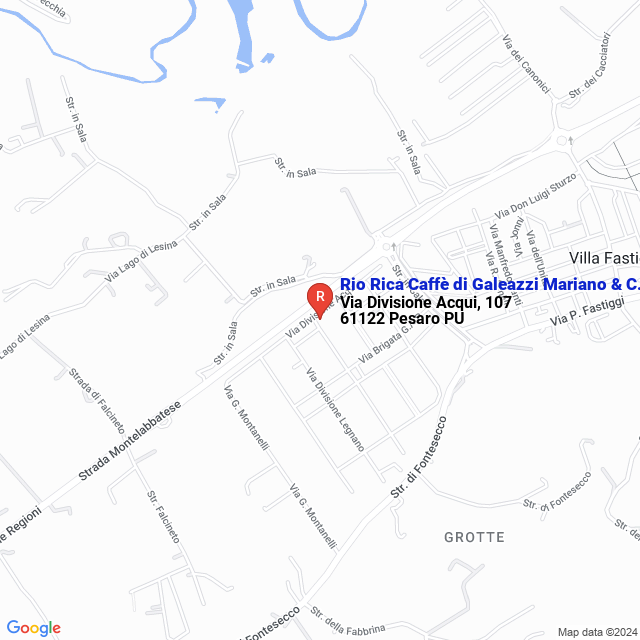 apri la mappa di Rio Rica Caffè di Galeazzi Mariano & C. S.a.s