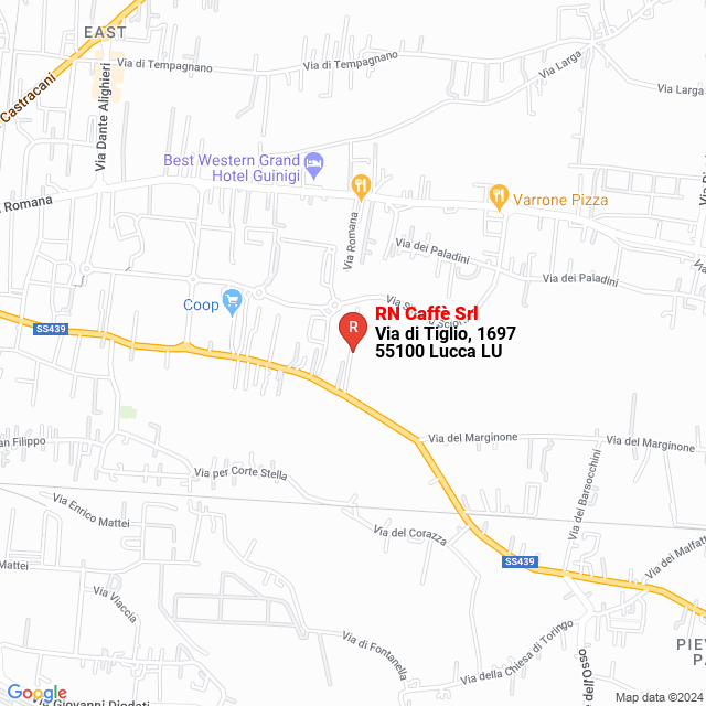 apri la mappa di RN Caffè Srl