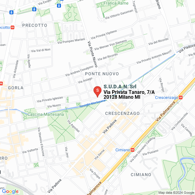 apri la mappa di S.U.D.A.N. Srl