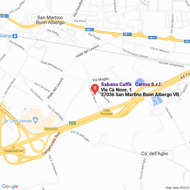 apri la mappa di Sabana Caffè - Carma S.r.l.