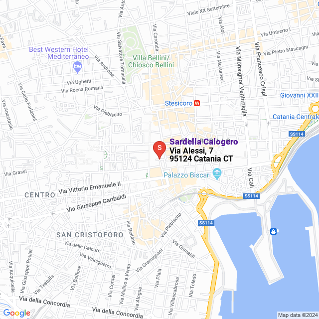 apri la mappa di Sardella Calogero