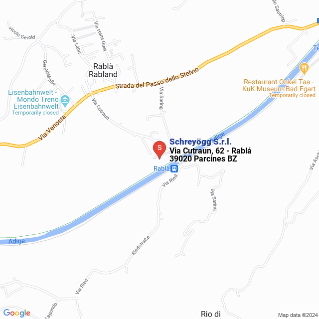 apri la mappa di Schreyögg S.r.l.