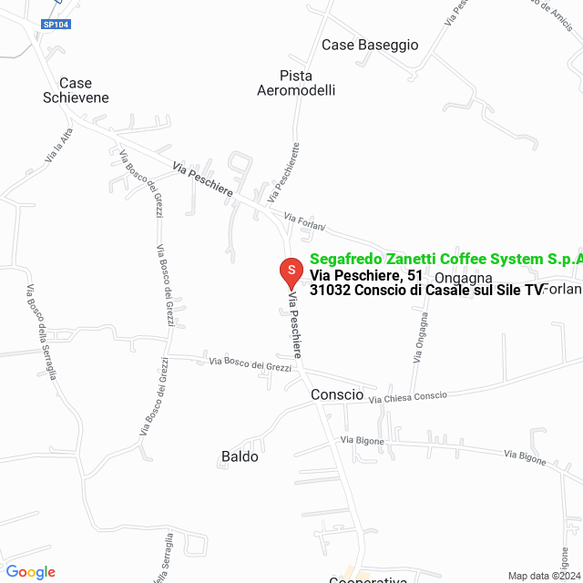 apri la mappa di Segafredo Zanetti Coffee System S.p.A.