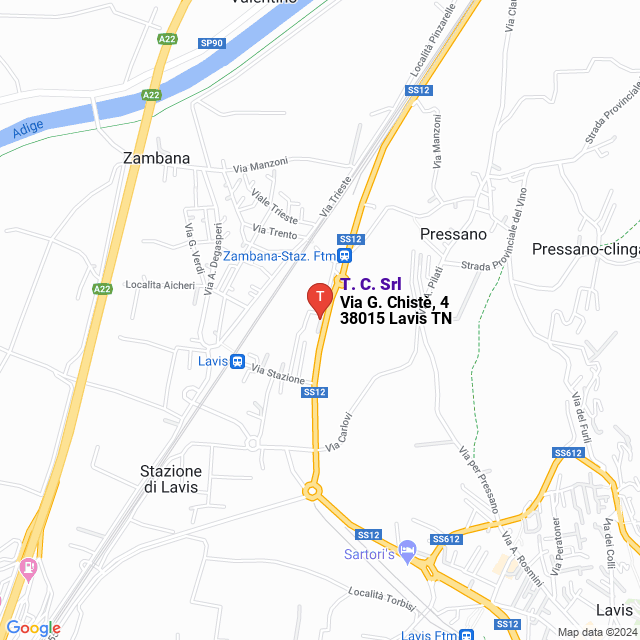 apri la mappa di T. C. Srl