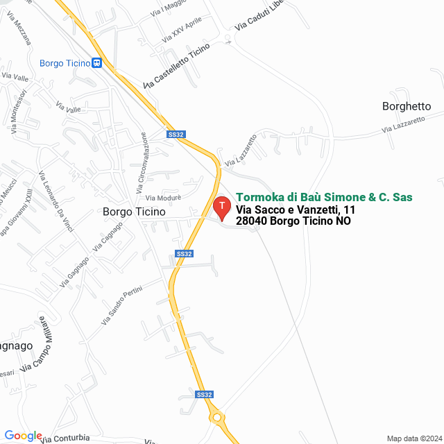 apri la mappa di Tormoka di Baù Simone & C. Sas