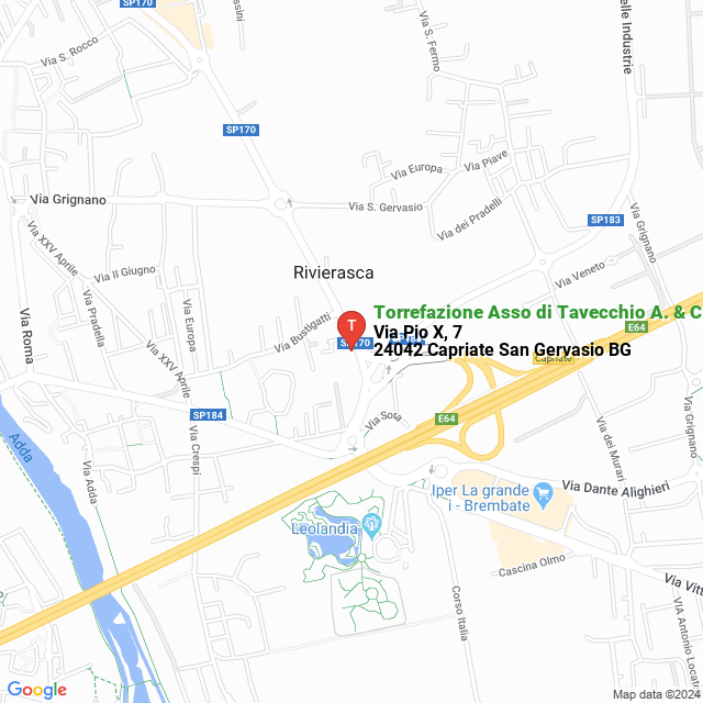 apri la mappa di Torrefazione Asso di Tavecchio A. & C.