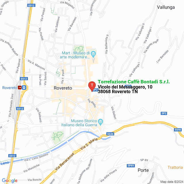 apri la mappa di Torrefazione Caffè Bontadi S.r.l.