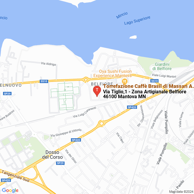 apri la mappa di Torrefazione Caffè Brasil di Massari A. & G. Snc