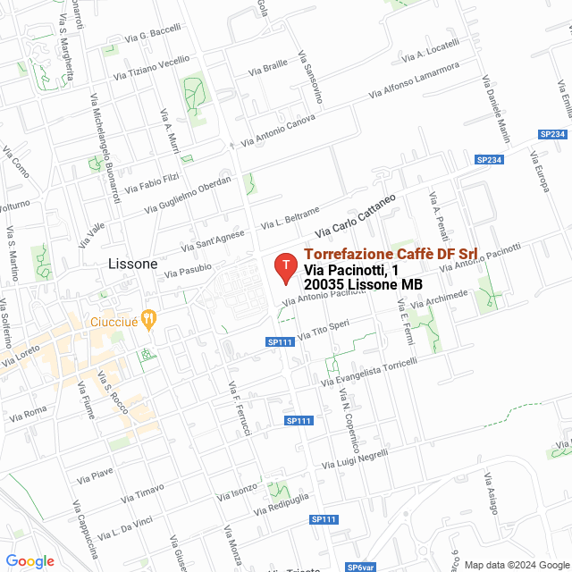 apri la mappa di Torrefazione Caffè DF Srl