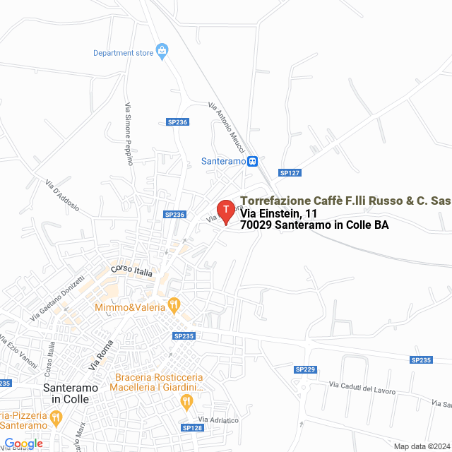 apri la mappa di Torrefazione Caffè F.lli Russo & C. Sas