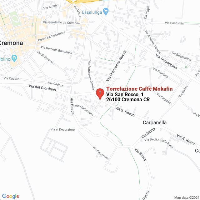 apri la mappa di Torrefazione Caffè Mokafin
