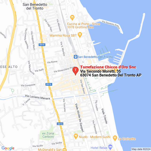 apri la mappa di Torrefazione Chicco d‘Oro Snc