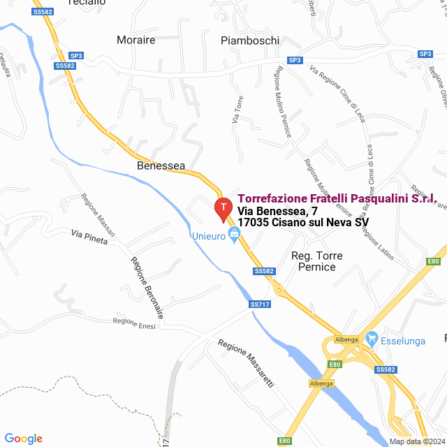 apri la mappa di Torrefazione Fratelli Pasqualini S.r.l.
