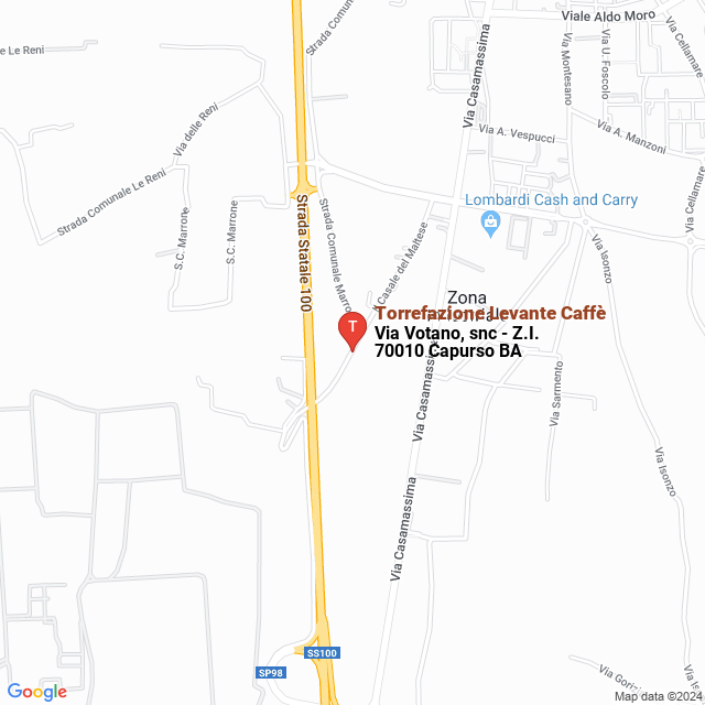 apri la mappa di Torrefazione Levante Caffè