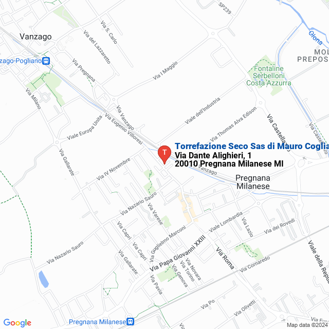 apri la mappa di Torrefazione Seco Sas di Mauro Cogliati e C.