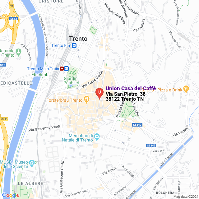 apri la mappa di Union Casa del Caffè
