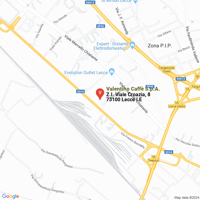 apri la mappa di Valentino Caffè S.p.A.